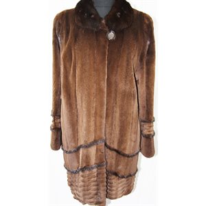 RECYCLED SHEARED RANCH MINK JACKET