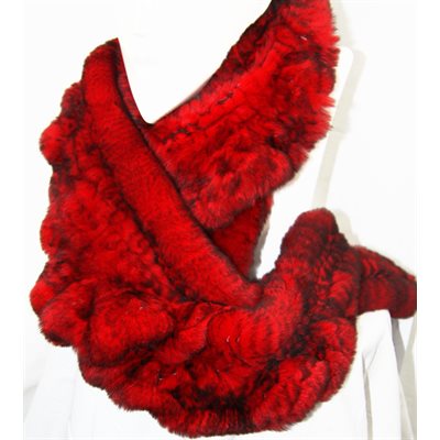 REX KNITTED SCARF (RUFFLE)