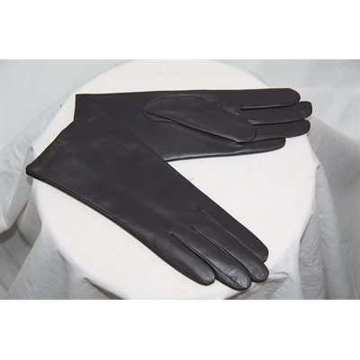 GREY LAMB LEATHER GLOVES