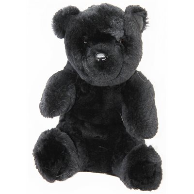 BLACK SHEARED BEAVER TEDDY BEAR