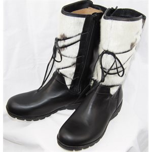 LEATHER & NATURAL SEAL BOOTS