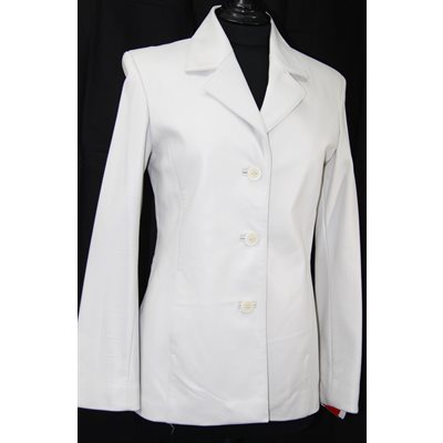 MANTEAU DE CUIR IVOIRE