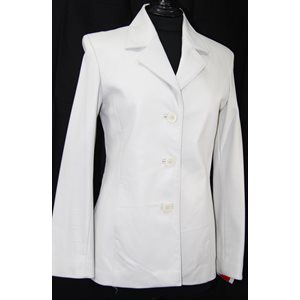 MANTEAU DE CUIR IVOIRE