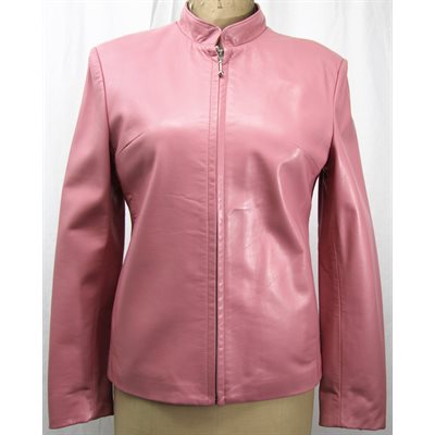 PINK LEATHER JACKET