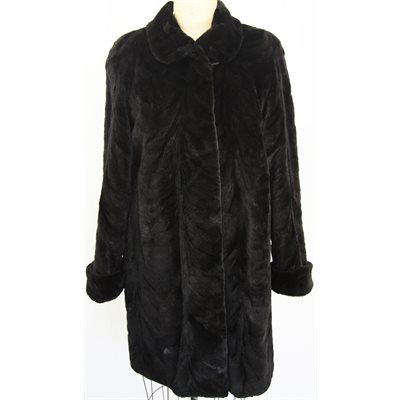 SHEARED MINK PAW REVERSIBLE COAT