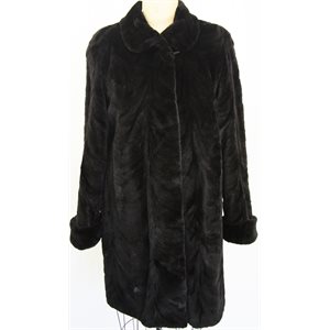 SHEARED MINK PAW REVERSIBLE COAT