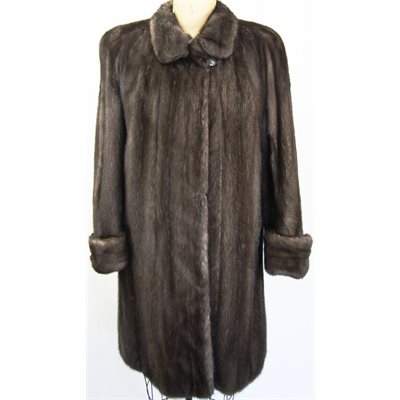 BLUE IRIS MINK COAT (MALE PELTS)