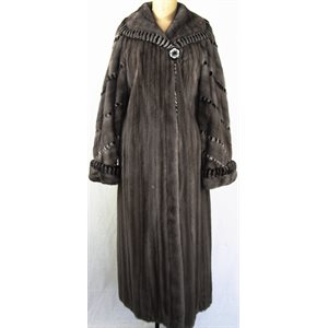 BLUE IRIS FEMALE MINK COAT