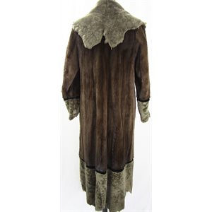 SHEARED NATURAL MINK & SHEEP COAT