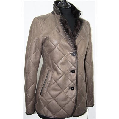 BEIGE SHEARLING JACKET