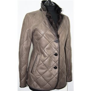 BEIGE SHEARLING JACKET