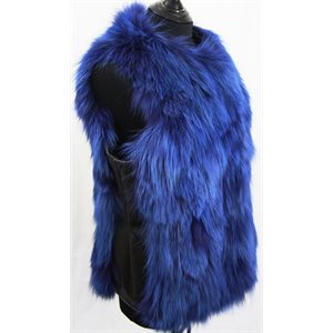 BLUE DYED COYOTE SIDE VEST