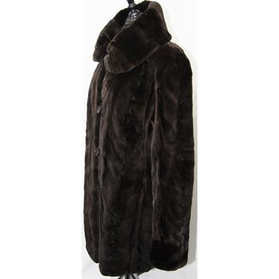 SHEARED MINK PAW REVERSIBLE COAT