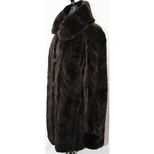 SHEARED MINK PAW REVERSIBLE COAT