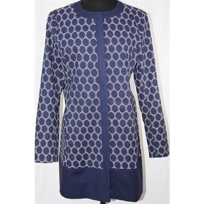 IMPERMÉABLE DE PRINTEMPS EN COTON BLEU