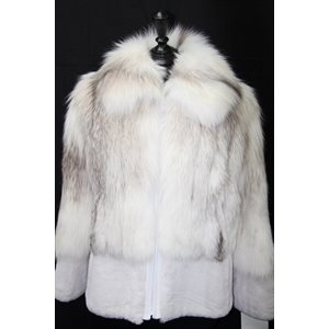 SHEARED BEAVER & SILVER SHADOW FOX COAT