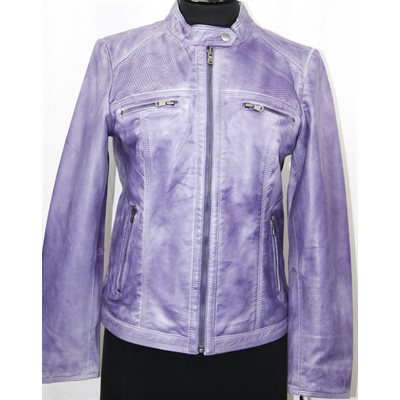 LILAC LAMB SKIN JACKET