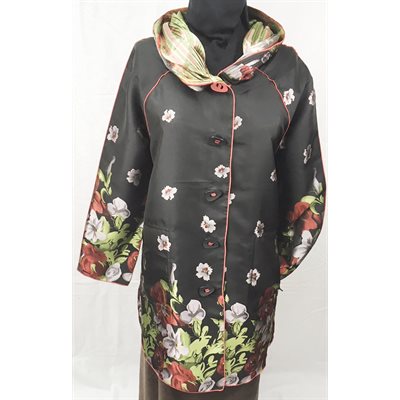 SPRING COAT "FLEURS PRINTEMPS"