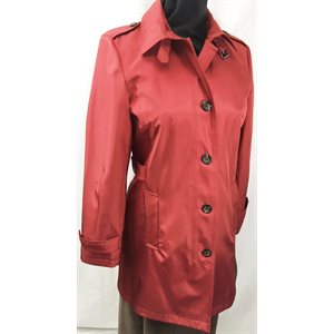 CHERRY RED RAINCOAT & UMBRELLA