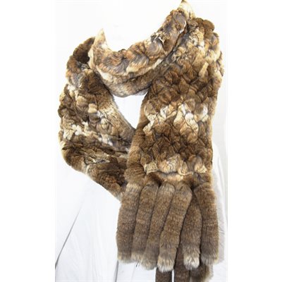 REX KNITTED SCARF 60 X 6