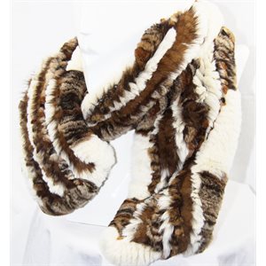 REX RABBIT KNITTED SCARF