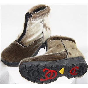 BOTTES EN LOUP MARIN NATUREL POUR FEMMES, AVEC TRACTION