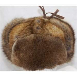 ALL FUR NATURAL MUSKRAT M.P. HAT