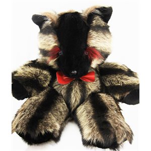 RACCOON & SHEARED BEAVER TEDDY BEAR