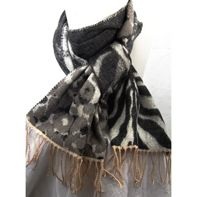 FOULARD EN ACRYLIQUE TAUPE