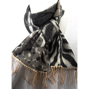 TAUPE ACRYLIC  SCARF