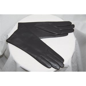 GREY LAMB LEATHER GLOVES