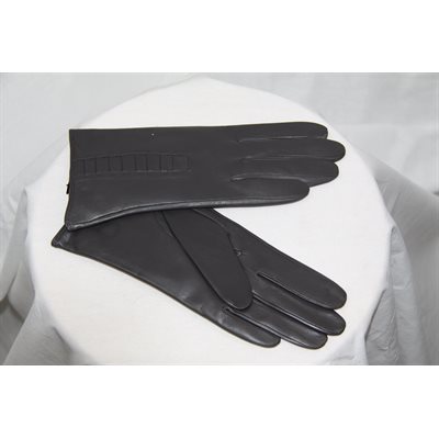 GREY LAMB LEATHER GLOVES