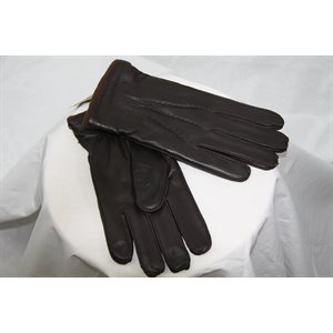 BROWN LEATHER GLOVES FOR MEN