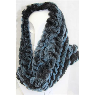 BLACK & BLUE REX INFINITY SCARF