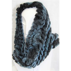 BLACK & BLUE REX INFINITY SCARF