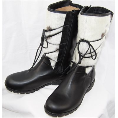 BOTTES DE LOUP MARIN NATUREL & CUIR