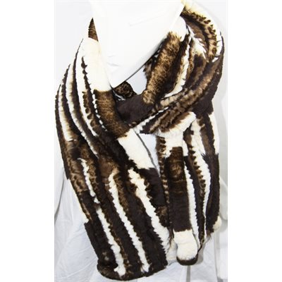 REX RABBIT KNITTED SCARF W / O TAILS