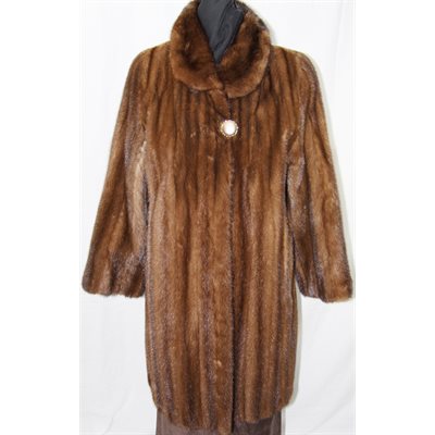 FEMALE PELTS DEMI-BUFF MINK COAT